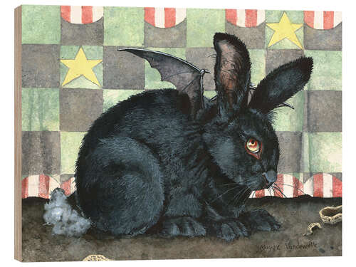 Wood print Batbunny