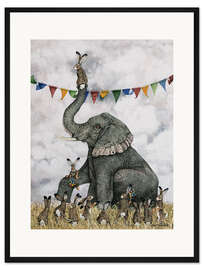 Gerahmter Kunstdruck Aussicht von Oben