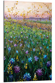 Tableau en aluminium Beautiful Wildflowers