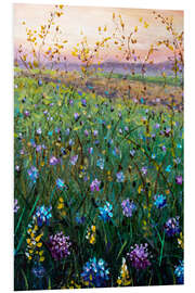 Foam board print Beautiful Wildflowers