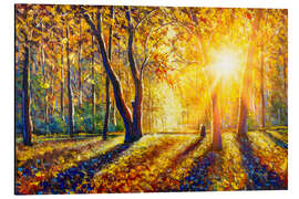 Magnettafel Herbstlicher Wald