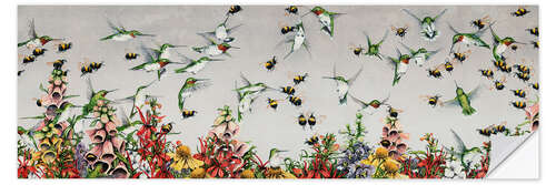 Wall sticker Dance of Hummingbirds and Bees