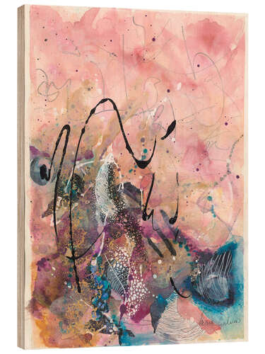 Wood print Cotton Candy Surprise