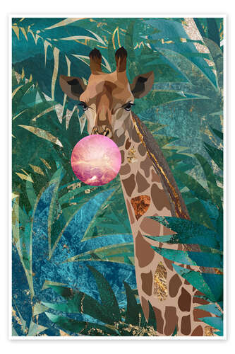 Poster Bubblegum Giraffe