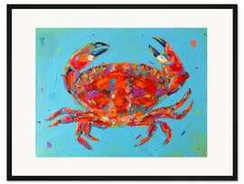 Gerahmter Kunstdruck Krabbe