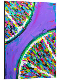 Magnettafel Lime on Purple