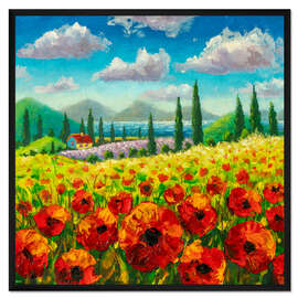 Gerahmter Kunstdruck Sonniger Sommer