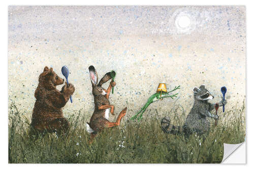 Muursticker Spoon Parade