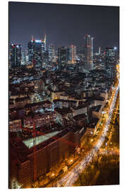 Aluminium print Frankfurt am Main, Skyline at Night