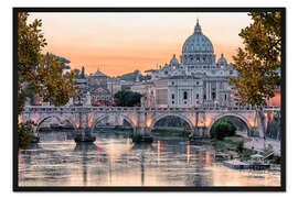 Gerahmter Kunstdruck Herbst in Rom