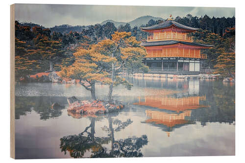 Wood print Morning In Kyoto