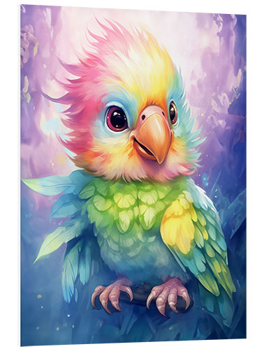 Foam board print Cheeky parrot