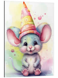 Magnettafel Kleines Mäuschen mit Hut