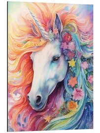 Magnettafel Kunterbuntes Einhorn