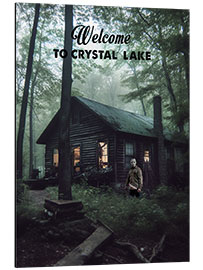 Aluminium print Welcome to Crystal Lake