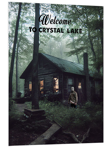 Tableau en PVC Welcome to Crystal Lake