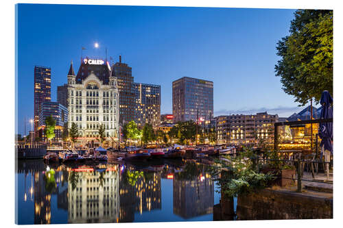 Acrylic print Alter Hafen and Weißes Haus, Rotterdam