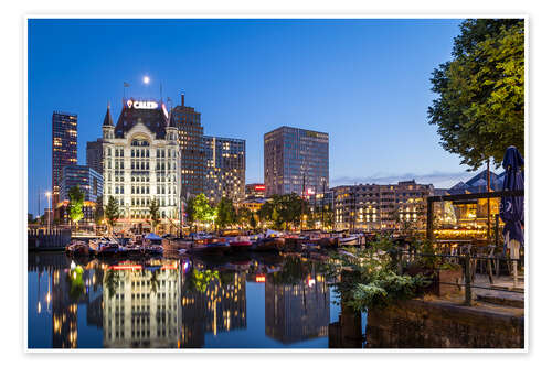 Poster Oude Haven und Witte Huis, Rotterdam