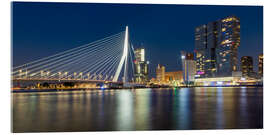 Acrylic print Erasmus Bridge, Rotterdam