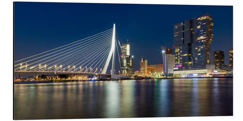 Tableau en aluminium Erasmus Bridge, Rotterdam