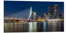 Foam board print Erasmus Bridge, Rotterdam