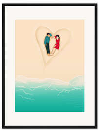 Gerahmter Kunstdruck Sommerliebe