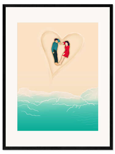 Impression artistique encadrée Summer Love