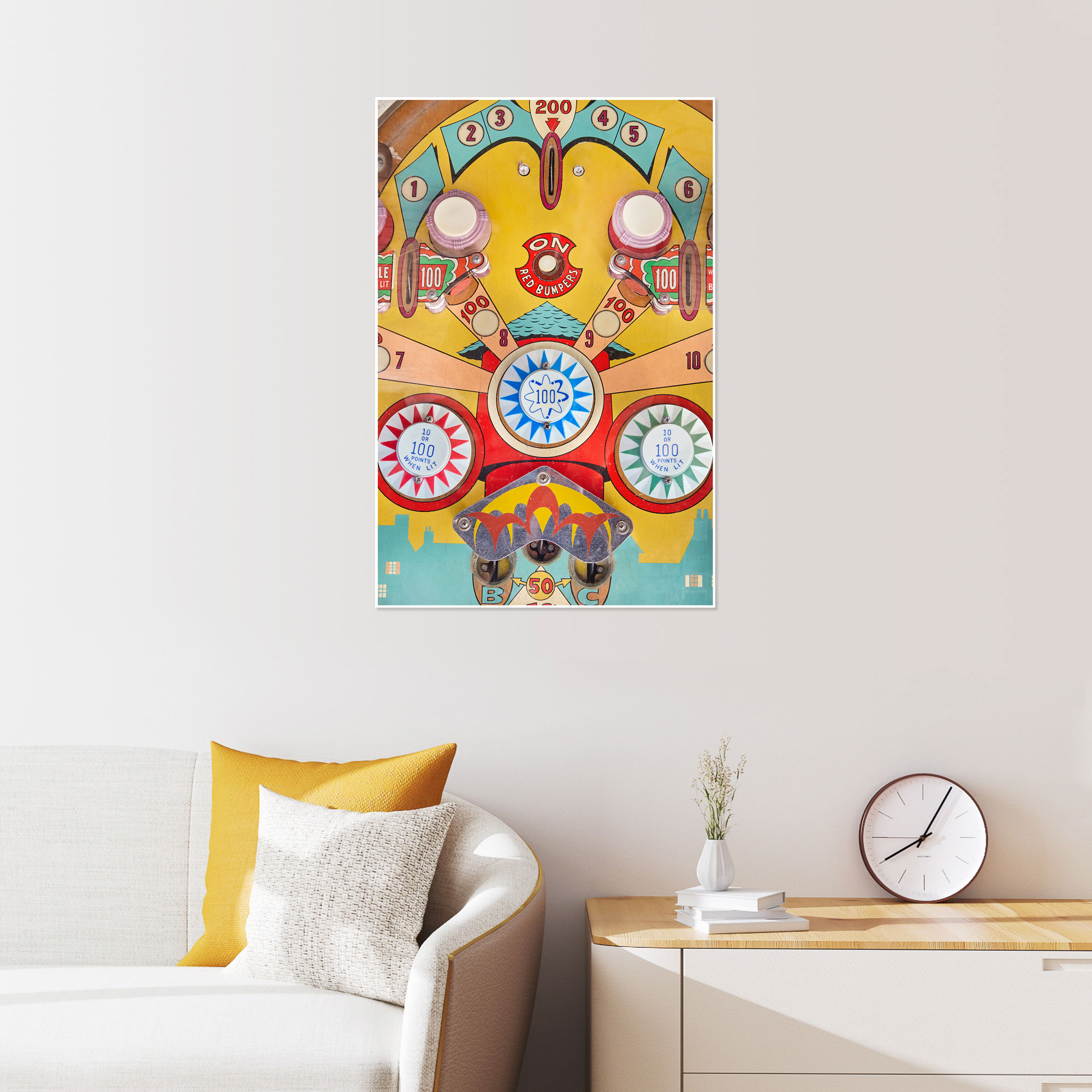 Vintage Pinball Machine print by Martin Bergsma