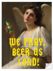 Wall sticker We Pray Beer Us Lord