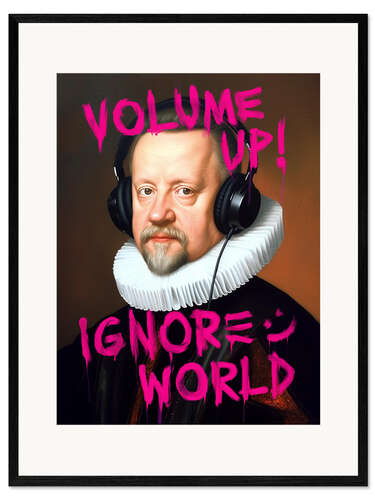 Impresión de arte enmarcada Volume Up!