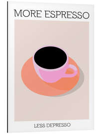 Magnettafel More Espresso Less Depresso