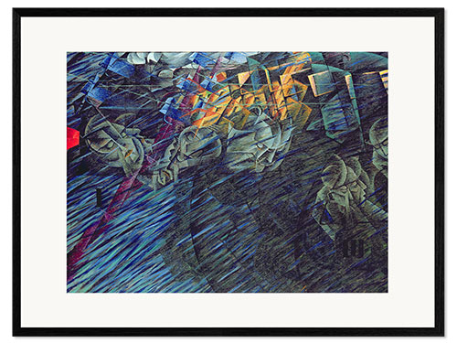 Kunsttryk i ramme States of Mind 1912 - Those Who Go II