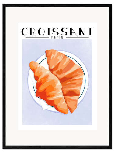 Kehystetty taidepainatus Croissant - Paris