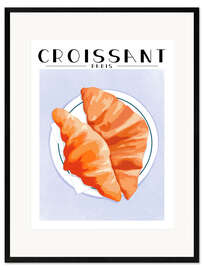 Gerahmter Kunstdruck Croissant - Paris
