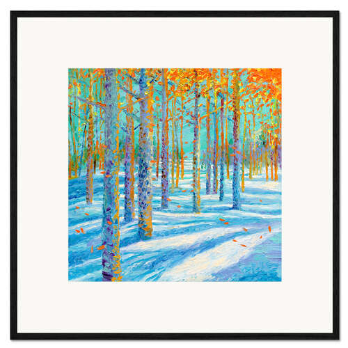 Impressão artística com moldura Frosted Fall