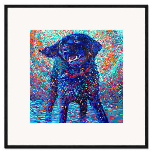 Inramat konsttryck Canines And Colour