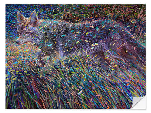 Muursticker Coyote Satin