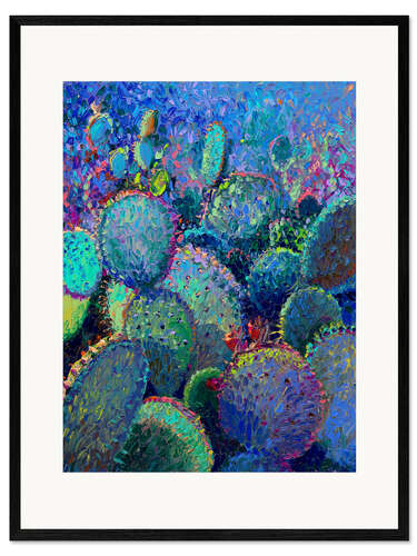 Kunsttryk i ramme Cactus Refractus
