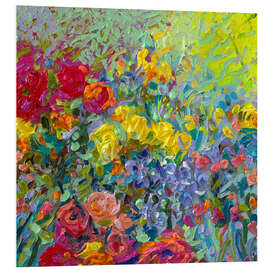 Foam board print Wild Roses