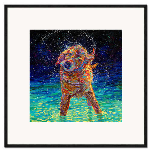 Kehystetty taidepainatus Moonlight Swim