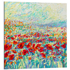 Tableau en aluminium Egyptian Poppies