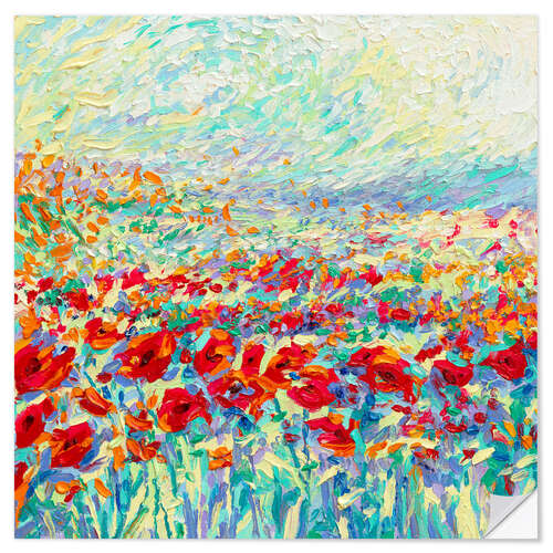 Sticker mural Egyptian Poppies