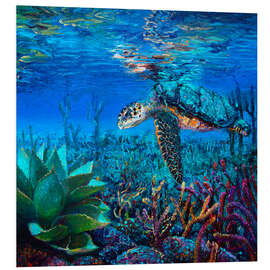 Foam board print Loggerhead