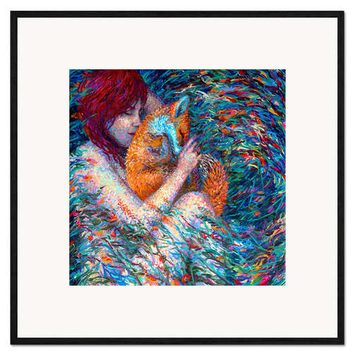 Impression artistique encadrée Foxlove