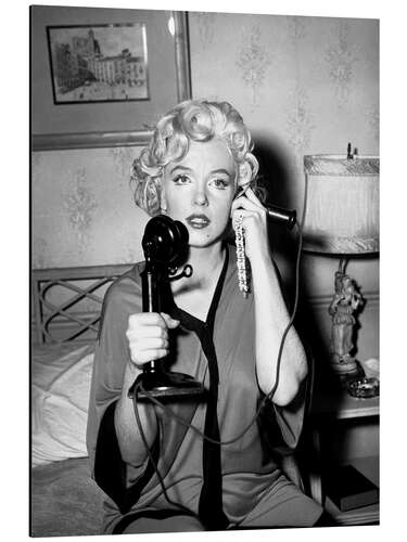 Alubild Marilyn am Telefon