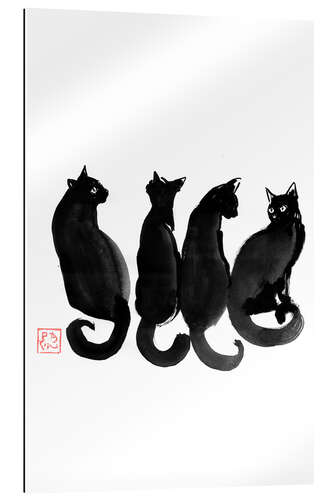 Gallery print Four Cats