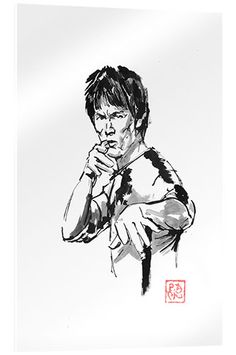 Acrylic print Bruce Lee En Garde