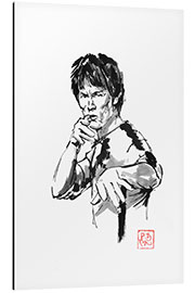 Tableau en aluminium Bruce Lee En Garde