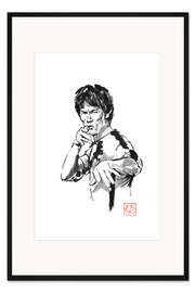 Gerahmter Kunstdruck Bruce Lee En Garde