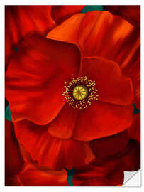 Muursticker Poppy Power